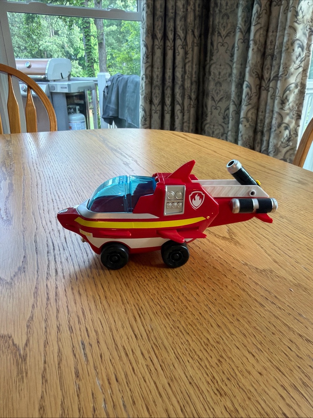 Paw Patrol Aqua Pups Marshall Transforming Dolphin Vehicle With Rocket. No Acces